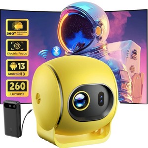 Projecteurs à courte focale Q3 4k Android 13 Petit projecteur de plafond Blanc avec Wifi et <span class=keywords><strong>Bluetooth</strong></span> Smart Video Projecteur - Product Image 4