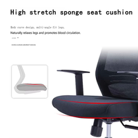 Mobilier de bureau ergonomique à dossier haut et confortable Support lombaire Chaise de bureau de direction pivotante en métal pour patron