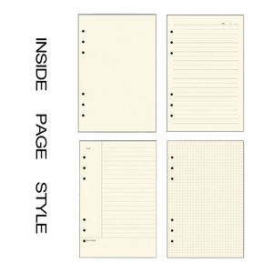 Wholesale Leather Hardcover Thread <b>Sewing</b> Custom Gift <b>Box</b> Loose-Leaf Planner Journal A5/A6 Size 80 Sheets Notebook - Product Image 4