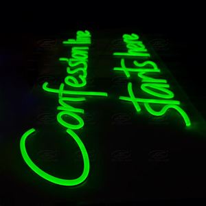 Letrero Luminoso LED Grande para Barbería, con Alimentación USB, Letrero con Logotipo Comercial para Peluquería, Tienda, Sala de Juegos, Bar, Pub - Product Image 4