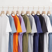 T-shirt confortable à manches courtes pour hommes, 100% coton, couleur unie, coupe ample, pour tous les jours