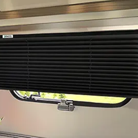 Stores plissés RV, tissu polyester, protection de la vie privée et blocage de la lumière du soleil, pour camping-car, caravane, fenêtre de camping-car
