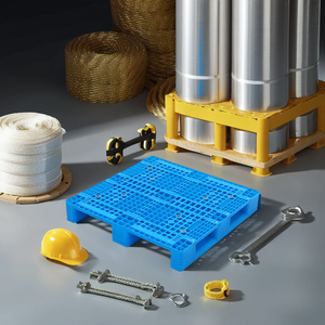 1200x1200 màu xanh Euro HDPE 1212 Tùy chỉnh màu sắc khách hàng logo nhựa CuộN <span class=keywords><strong>Pallet</strong></span> cho sàn bán - Product Image 2