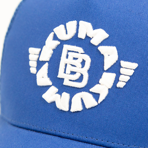 Cappellino Trucker con Retro in Rete Blu Brillante, Monogramma KUMA <span class=keywords><strong>DB</strong></span> Circolare Ricamato in 3D, Cappello da Baseball Traspirante per Sport all'Aperto - Product Image 3