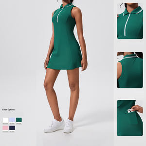 Custom snel drogende, ademende half-rits rok tennispak nieuw pickleball sportkleding golf tennisjurk fitnesskleding zomer - Product Image 2