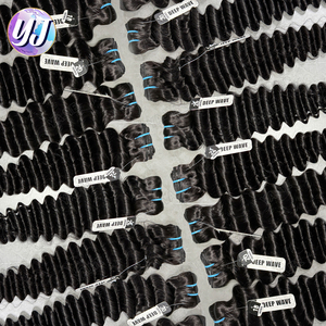 Bán buôn 10A 12A Brazil Ấn Độ Việt Nam nguyên Trinh Nữ tóc con người nhà cung cấp 100% lớp biểu bì phù hợp tóc con người sâu sóng bó - Product Image 4