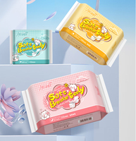 Serviettes hygiéniques jetables Bainuo, nouvelle conception, utilisation nocturne, longues, 335 mm, pour femmes, échantillons gratuits