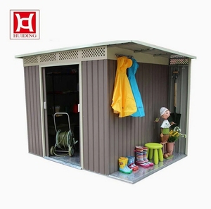 <span class=keywords><strong>Caseta</strong></span> Metálica Multifuncional 2 en 1, Color Gris, con Tragaluz, para Jardín, Almacenamiento de Herramientas - Product Image 3