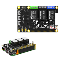 Carte d'extension de relais à semi-conducteurs Raspberry Pi avec ventilateur et contrôle de relais 3 voies à LED RGB