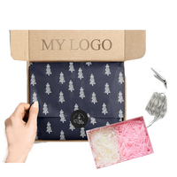 Papier d'emballage de tissu imprimé avec LOGO personnalisé, papier d'emballage de fleurs pour cadeaux, papier d'emballage de vêtements, produit