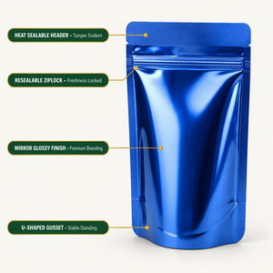 Sachet alimentaire plat sous vide Ximu Packaging, brillant, multicolore, en aluminium plaqué, scellé sur 3 côtés, vente en gros, direct usine - Product Image 2