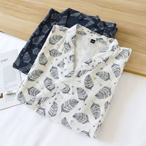 2026 Vestaglia Kimono da <span class=keywords><strong>Uomo</strong></span> in <span class=keywords><strong>Cotone</strong></span> con Lacci, Taglia Grande, Stile Giapponese, Sottile, Primavera Estate Autunno, Vestibilità Ampia - Product Image 4