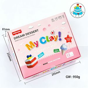 CE Certified Non Toxic Kit Educational <b>Modeling</b> Craft Toy Air Dry Clay for Kids DIY Art Activities - Product Image 2
