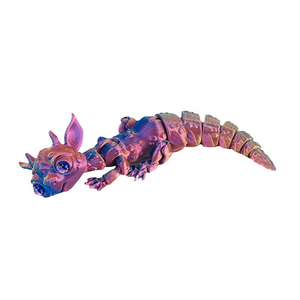 Modèle de jouet imprimé en 3D de <span class=keywords><strong>petit</strong></span> dragon coloré Joints mobiles inspirés du verre congelé pour la décoration de la voiture des enfants Animaux Dinosaures - Product Image 6