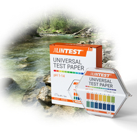 Rouleau de papier test universel pH 1-14 en gros d'usine, 5m, distributeur hexagonal, bandes rapides pour test de pH de laboratoire, aquarium, piscine, eau, OEM