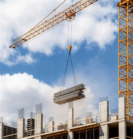 Promotion : Grue à tour de 6, 8, 10 et 12 tonnes avec moteur et boîte de vitesses pour solutions de levage fiables dans le secteur de la construction