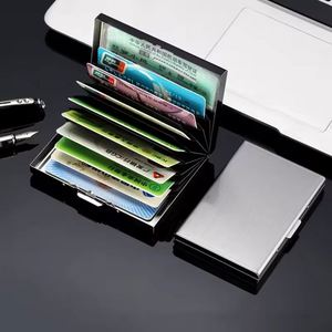 Wholesale Custom Logo RFID Credit <b>Card</b> Holder Business ID <b>Card</b> Wallet <b>Protector</b> RFID Credit <b>Card</b> Holder for Women Men Promo Gift - Product Image 2