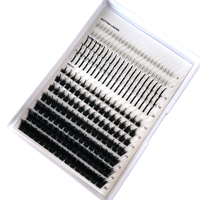 Cils en grappe segmentés faits à la main, longueurs mixtes, effet naturel, faux vison, kit de cils en grappe DIY, logo personnalisé, cils en éventail