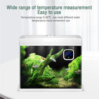 Termometer tangki ikan, pengukur suhu akuarium elektronik Display Digital Led presisi tinggi dengan baterai
