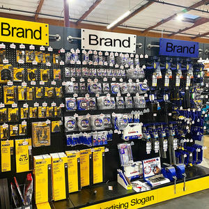 Custom Floor Standing Store <strong>Peg</strong> Board Shelf Shop Flooring Retail Display Stand Metal Pegboard Rack Tools Display Stand - Product Image 5