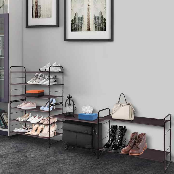3-tier Stackable Shoe Rack - Expandable & Adjustable Storage