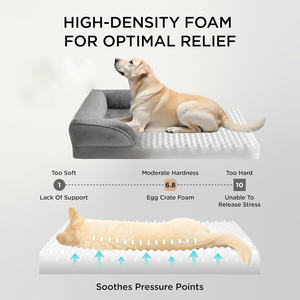 Cama para Perros Extra Grande y Resistente, Cama para Mascotas de Varios Tamaños XL XXL, Cama Ortopédica para Perros con Cuatro Almohadas Laterales en Venta - Product Image 2