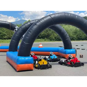 Custom Outdoor Bumper Car Inflatable Race Track Inflatable Bumper Car Go Kart Track For Sale