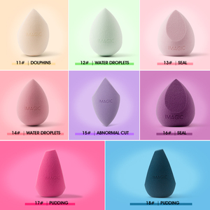 Lot d'<span class=keywords><strong>éponge</strong></span>s de <span class=keywords><strong>maquillage</strong></span> sans latex, non absorbantes, double usage (humide et sec), vente en gros, marque privée, lavables, réutilisables, écologiques, type œuf de beauté - Product Image 3