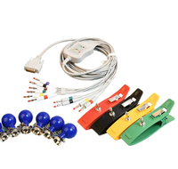 Câble de réparation ECG, fils d'électrodes 12 brins, câble connecteur ECG, avec boule de traction et membres serrés ensemble