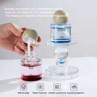 Diffuseur de voiture liquide 50 ml en boue de diatomée écologique, flacon en verre de luxe, parfum d'huile essentielle longue durée, désodorisant à parfum léger