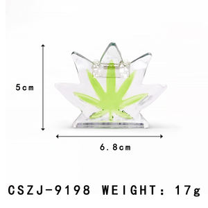 Barrettes en acétate de style européen et américain, feuilles d'herbe, vitalité, mignonnes, vertes, transparentes, décoration de cheveux pour filles, logo personnalisé unisexe - Product Image 2