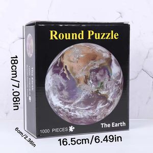 Rompecabezas RTS de 1000 Piezas, Juguetes Educativos de Cartón para Adultos y Niños, Rompecabezas de la Tierra, la Luna y el Arcoíris para Juegos Familiares, Regalo - Product Image 2