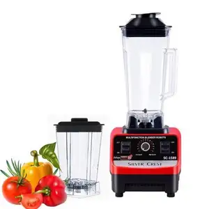 Machine à glace chaude de vente portable, mélangeur commercial Usb Kitchen Smoothie 1500W avec couvercle insonorisé/