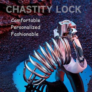 Cadeaux de mode, cage de chasteté légère, dispositif de chasteté masculin avec serrure invisible, équipement de bondage pour hommes, design convivial pour les débutants - Product Image 2