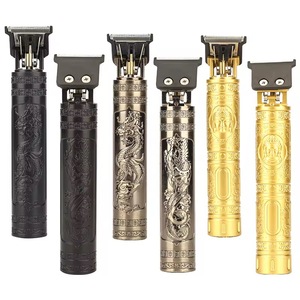 Vintage T9 elettrico tagliacapelli professionale macchina per il taglio dei <span class=keywords><strong>capelli</strong></span> per uomo rasoio per la <span class=keywords><strong>barba</strong></span> macchina per il taglio di <span class=keywords><strong>capelli</strong></span> in metallo USB - Product Image 1