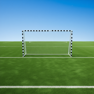 But de football en métal D0100HPCI1G 118,1x63x35,4 pouces blanc, accessoire de football durable - Product Image 2