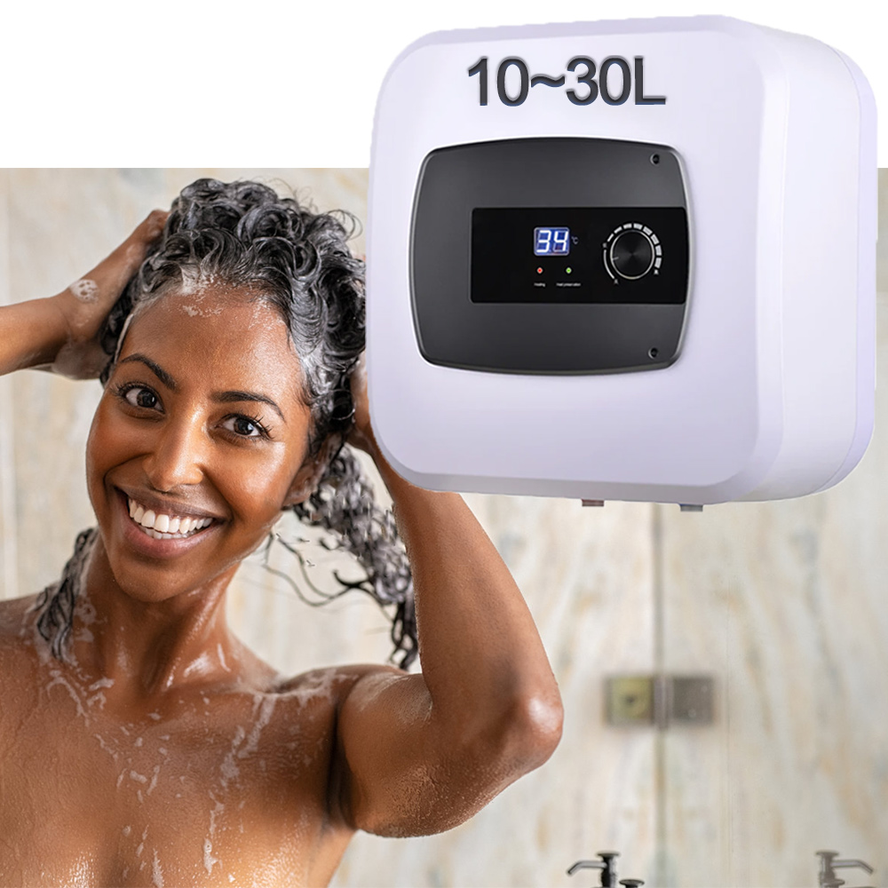 Debajo del fregadero 10 litros 15L 30L cuadrado cocina agua Géiser bajo precio ducha baño cocina eléctrico caliente mini tanque calentador de agua