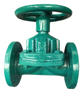 Diafragma de cierre manual anticorrosión de hierro dúctil con brida PN10/PN16 y sello de goma suave - Product Image 4