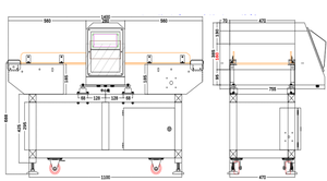 식품 등급 금속 탐지기, 빠른 탐지 식품 금속 탐지기, 식품 금속 탐지기 식품 산업 - Product Image 2