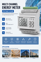 Compteur d'énergie multicanal PD194Z-E24E Modbus-TCP/IP sur rail DIN pour la surveillance de la puissance et la gestion énergétique des bâtiments
