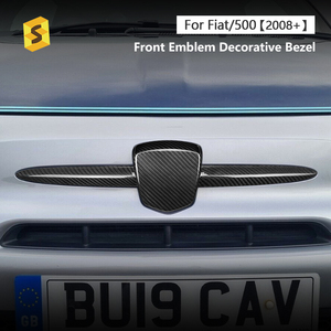 Shasha ป้ายคาร์บอนกรอบตัดอุปกรณ์เสริมภายนอกคาร์บอนไฟเบอร์สําหรับ Abarth 595 Fiat <span class=keywords><strong>500</strong></span> - Product Image 2