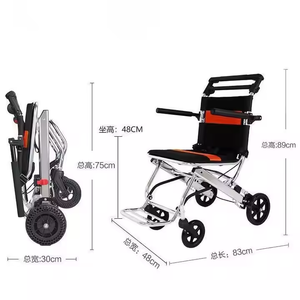 Kursi roda lipat <span class=keywords><strong>Manual</strong></span> ringan, perlengkapan terapi rehabilitasi Rollator Untuk Walker cacat - Product Image 4