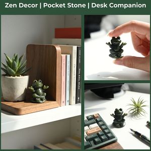 Venta al por Mayor de Artesanías de Ranas de Jade Verde Natural, Piezas Decorativas con Temática Animal para Meditación, Regalos de Cristal - Product Image 2