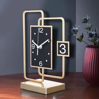 Jam Dinding Modern Custom 27X21cm Dekorasi Mewah untuk Meja, Dekorasi Rumah, Hadiah Hotel, Mesin Jam, Dropshipping sampai Depan Pintu
