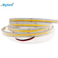 Fabricant étanche DC 12V 15W 528 puces silicone de haute qualité extrusion blanc COB LED bande IP67 IP68 COB LED bande lumineuse