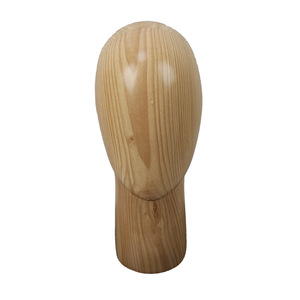 Fashionable Fiberglass Wooden Mannequin Head for <strong>Hat</strong> <strong>Display</strong> - Product Image 1