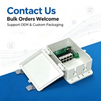 Switch PoE para Exteriores con Entrada de 12-24V CC, 8 Puertos 10/100Mbps, IP53 Impermeable, para Sistemas de Energía Solar