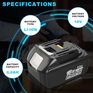 Batería de Repuesto de Iones de Litio BL1860 con Certificación CE para Batería <span class=keywords><strong>Makita</strong></span> de 6 Ah y 18 V, Kit Combinado de Taladro Eléctrico BL1830 BL1850 - Product Image 6