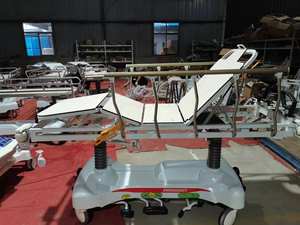 รถเข็นขนส่งโรงพยาบาลพร้อมระบบปั๊มไฮดรอลิกคู่ - Product Image 4