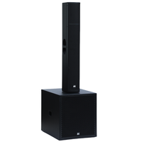 Subwoofer Profesional Potenciado de 900W Sistema LA Columna de Altavoz de Dos Vías Subwoofer Activo de 18 Pulgadas Columna Line Array para Interiores/Exteriores